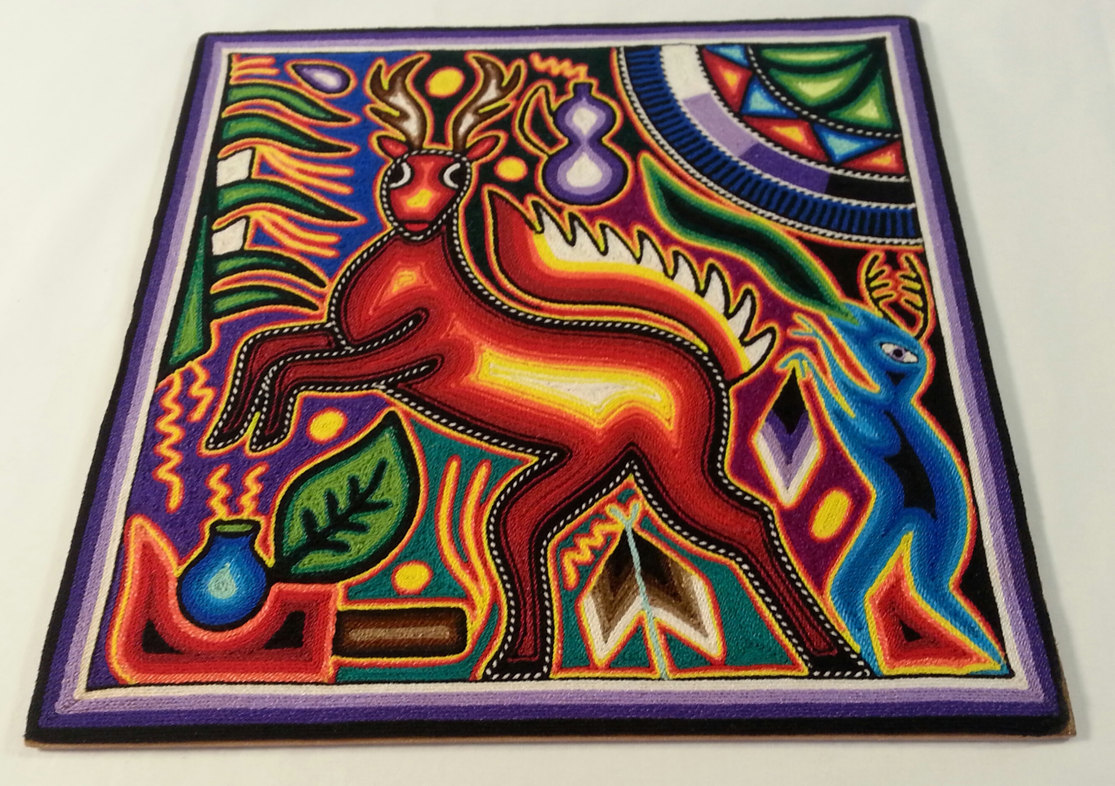Mexico: Create a Huichol Yarn Painting - Timothy S. Y. Lam Museum